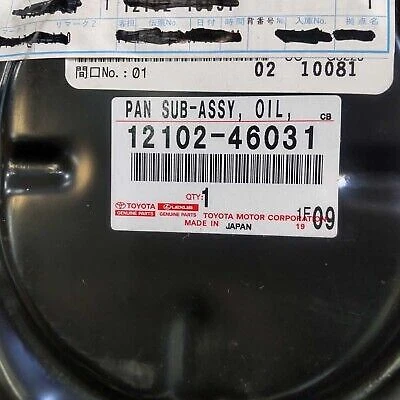 Cacerola de aceite inferior Toyota Genuina 2JZ-GT MK4 Supra JZA80 12102-46031 Foto 1 de 3