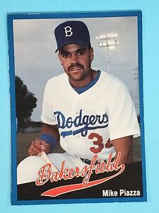 1991 Cal League RC Mike Piazza Bakersfield Dodgers #7 ⚾