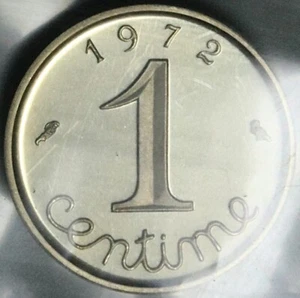 1972 France 1 Centime Piefort Gem BU 250 Mintage Box COA Paris Coin (25013101R) - Picture 1 of 4