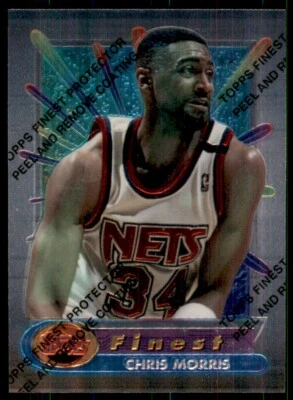 1994-95 Topps Finest w/ Factory Coating Chris Morris New Jersey Nets #114 - Image 1 of 2