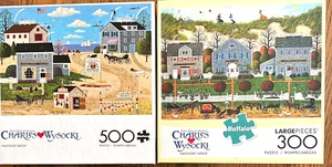 Nantucket Winds (300 pc) Nantucket Breeze (500 pc) Lot of 2 Comp Wysocki Puzzles - Picture 1 of 4