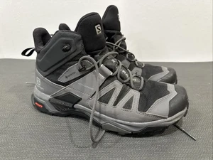 Stivali da trekking Salomon uomo X Ultra 4 Mid Gore-Tex taglia 10,5 nero/magnete - Foto 1 di 9