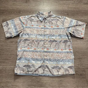 Vintage Reyn Spooner Hemd Herren 3XL Blau Hawaii Reverse Print Tropical Costal - Bild 1 von 13