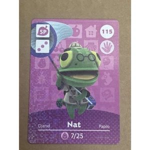 Nat #115 - Tarjeta Amiibo Welcome To Animal Crossing - Serie 2 (Auténtica) - Imagen 1 de 2