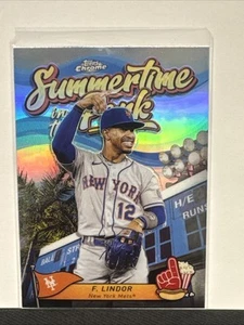 Francisco Lindor 2024 Topps Chrome #SITP-2 Summertime In The Park New York Mets - Picture 1 of 6