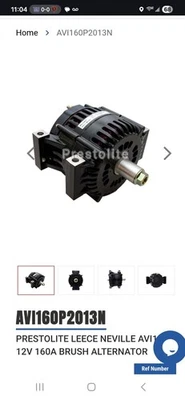 Prestolite Leece Neville Alternator, 4024553C93, 12V, 160AMPS, 1612301037 - Image 1 of 4