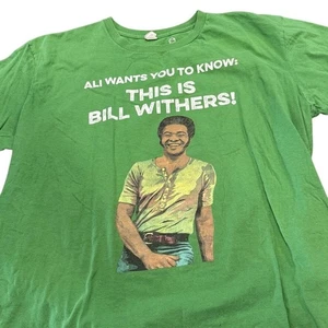 Bill Withers 3X Grammy Winner Tribute Shirt 70s Soul Music Tee XL Green - Picture 1 of 8