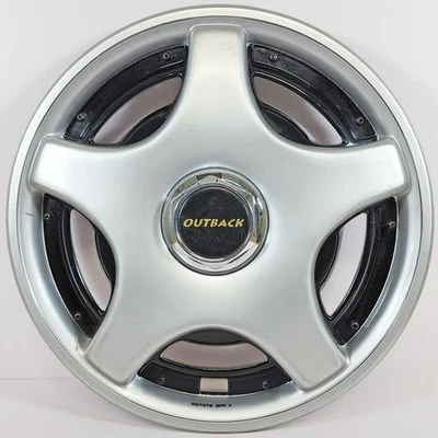 ONE 1997 Subaru Impreza Outback # 60535 15" tapacubos/cubierta de rueda B3810FS240 USADO Foto 1 de 4