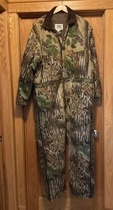 Duxbak Realtree Cam Insulated Mens 2XL Coveralls Made In USA Excellent Used - Picture 1 of 14