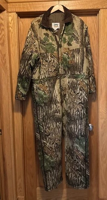 Duxbak Realtree 2XL Camo Insulated Mens Coveralls Made In USA Excellent Used - Image 1 of 4