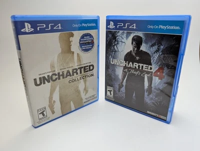 PS4 Uncharted Lot Nathan Drake Collection + Uncharted 4 VG CIB - Image 1 of 4