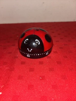 Kitchen Timer 60-Minute Funny Ladybug-Shaped Rust-Proof Mechanical Alarm Clock - Image 1 of 4