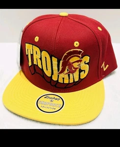 Zephyr USC Trojans Retro Flashback Snapback Hat Cap Adjustable Red NCAA College - Picture 1 of 4