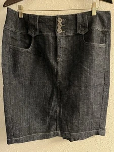 New Sz 18 (1x) boom jeans dark denim skirt #271*1.5FreeShipping - Picture 1 of 8