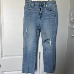 Madewell Jeans The Perfect Vintage Jeans High Rise Distressed Denim petite Sz 27 - Picture 1 of 10