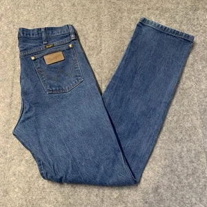 Pantalones de mezclilla Wrangler para hombre 34x34 azul lavado medio 13MWZ rectos - Imagen 1 de 18