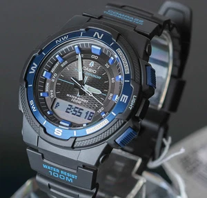 Casio Twin Sensor Compass Men's Watch SGW-500H-2B SGW500H 2B - Picture 1 of 2