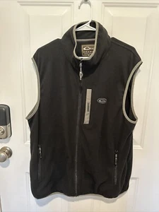 DRAKE WATERFOWL FLEECE VEST Black Large - Picture 1 of 6
