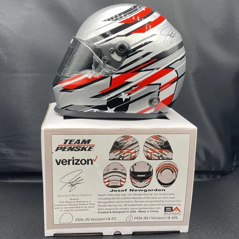 Josef Newgarden 2018 Verizon Replica INDYCAR Mini Helmet - Team Penske Cover