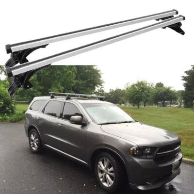 Portaequipajes de techo superior barra transversal 48" aluminio para Dodge Durango 1998-2021 Foto 1 de 4