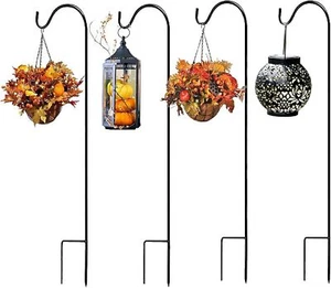 Garten Schäferhaken 150cm Metall Gartenstab mitHaken Laternenstab Hirtenhaken DE - Bild 1 von 18