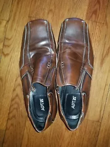 Herren Apt. 9 braune elegante Lederschuhe 9,5 Medium - Bild 1 von 5