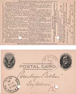 1902 New Hope, PA Cancel on Insurance Co. Visitation / Tax Collection Postcard - Picture 1 of 1