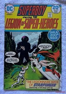 DC SUPERBOY #200 1st Series "The Legionnaire Bride of Starfinger" Jan 1974 VG* - Picture 1 of 2