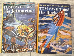 Set of 2 Tom Swift Victor Appleton Novels Young Adult 1954 Rockets and Jets - Picture 1 of 17