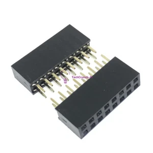 20PCS 2x8 16Pin 2.54mm Double Row Female Straight Header Pitch Socket Pin Strip - Foto 1 di 3