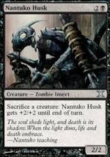 1x Nantuko Husk - Foil NM, English MTG 10th Edition