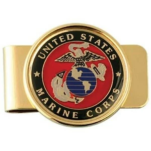 CLIP DE DINERO MILITAR LOGOTIPO DEL CUERPO DE MARINES EGA - Imagen 1 de 1