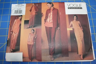 Vogue Pattern Wardrobe #2673 Size 12,14,16 Shirt, Dress, Top, & Vest - Image 1 of 3