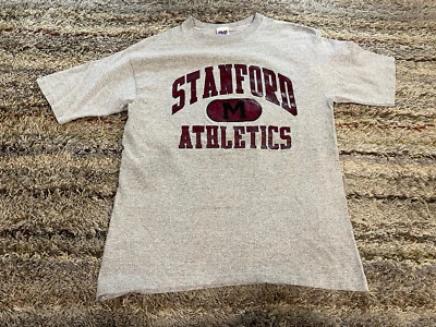 Vintage Stanford Athletics MVP Inc Single-Stitched T-Shirt Adult Medium Gray 14 - Image 1 of 4
