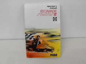 SKI-DOO 1988 Bombardier Escapade Stratos E Motos de Nieve Manual del Propietario Operador - Imagen 1 de 2