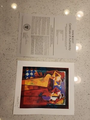 Charles Lee Duet Night, Color Seriolithograph, Park West Gallery COA 8 3/8 × 7" - Image 1 of 4