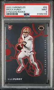 Panini Chronicles Brock Purdy RC 2022 Dynagon Rookie #D2 PSA 9 como nuevo 49ers - Imagen 1 de 3
