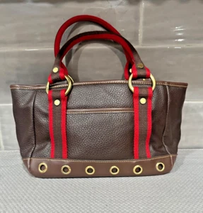 Tommy Hilfiger Vintage Medium Handbag Purse Red Lining Bag - Picture 1 of 7