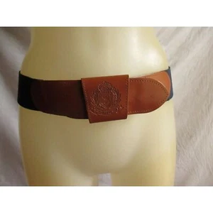 Vintage Women's Fashion Belt M/L Gitano Elastic/Vinyl Hip 1990's USA MADE Preppy - Picture 1 of 8