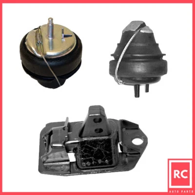 Engine Motor & Trans Mount 3PCS Set for 1996-1997 Volvo 850 2.3L / 2.4L - Imagem 1 de 4