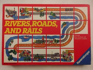Rivers Roads & Rails Vintage 1984 Ravensburger Game Complete pre-1989 Very Nice! - Picture 1 of 12