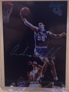 1995 Classic Rookies /4080 Andrew DeClercq Rookie Auto