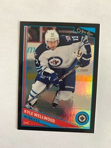 2013-14 O-Pee-Chee Black Rainbow #28 Kyle Wellwood 052/100 - Winnipeg Jets