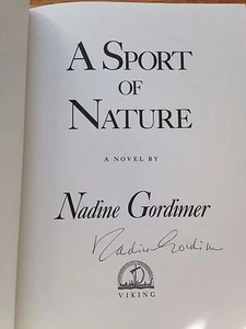 Sport Of Nature,1st Edition, Signed By Nadine Gordimer. Hardback - Imagen 1 de 1