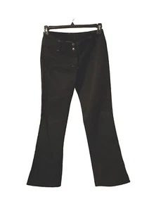 Sanctuary Clothing Black Boot Cut Flare Size 4 Back Zipper Pockets 100% Cotton - Picture 1 of 2