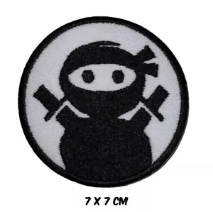Samurai Cute Ninja Embroidered Sew Iron On Patch Jacket Jeans , HAT , CAP - Picture 1 of 1