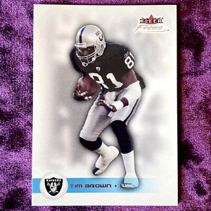 Tim Brown 2003 Fleer Focus #92 MINT Raiders HOF Jersey Notre Dame Irish Legends - Bild 1 von 2