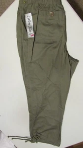 New Women's Size M Maternity Olive Green Casual Pants By We're Together - Picture 1 of 6