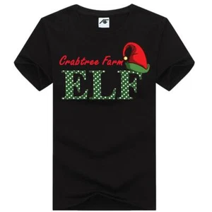 Mens Crabtree Farm Printed T Shirt Boys Crew Neck Novelty Xmas Top - Picture 1 of 4