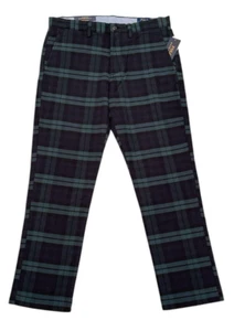 Polo Ralph Lauren Pony Blackwatch Tartan Plaid Stretch Straight Chino Pant 32 30 - Picture 1 of 16